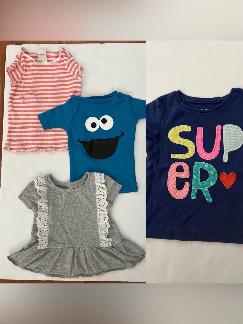 18-24m/2T Toddler girl t-shirt tee Bundle of 4  Gap Sesame St First impressions